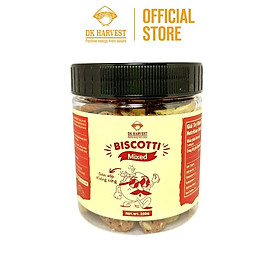 Bánh Biscotti dinh dưỡng Eat Clean DK Harvest 220G - Giòn xốp, thơm ngon, phù hợp cho người ăn kiêng, chơi thể thao, người tiểu đường - Mixed 3 - Vị trà xanh