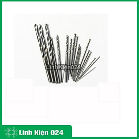 Hộp 20 Mũi Khoan Kim Loại HSS Mini Cao Cấp Siêu Cứng Siêu Sắc (0.3-1.6mm)