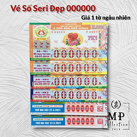 Mua Vé Số Việt Nam Seri Đẹp full 000000 Các Tỉnh  Vé Số Xưa Sưu Tầm .