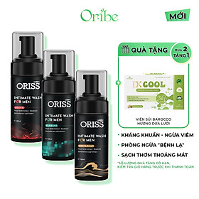 Bọt Vệ Sinh Nam Giới Oriss Men Hương Thơm Nam Tính Lưu Hương Đến 12H Chai 120ml