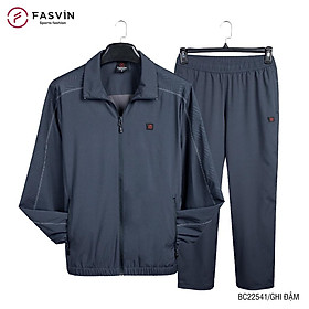 Bộ quần áo gió nam FASVIN BC22541.HN vải thể thao cao cấp 02 lớp lót lưới hàng chính hãng