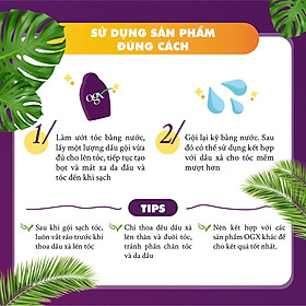 Dầu Xả OGX giúp tóc suôn mượt bồng bềnh và chắc khỏe - Dung Tích 385ml - Massel Official - Keratin Therapy - 1 chai dầu gội  1 chai dầu xả