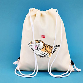 BALO MINI NGON TINH AOMIVN DÂY RÚT NHỎ XINH UNISEX CHẤT CANVAS THỜI TRANG CUTE XINH ĐẸP TIỆN ÍCH DẠO PHỐ