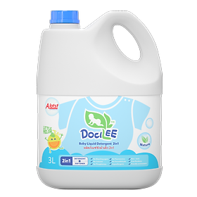 Nước Giặt Xả Quần Áo Em Bé Docilee 2IN1 3000ml