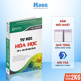 Hình ảnh Sách ID Tự Học Hoá Học 12 - Bài Tập Hoá Vô Cơ Tập 4 Có Đáp Án Moonbook