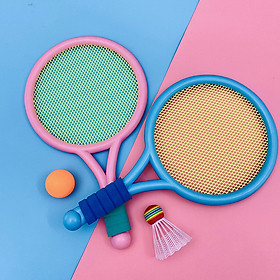 Bộ vợt cầu lông tennis đồ chơi trẻ em ngoài trời và trong nhà cho bé, đồ chơi thể thao, quà tặng sinh nhật cho bé