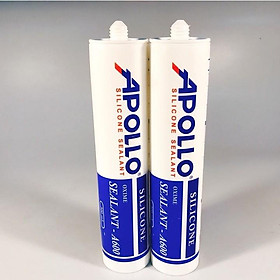 Mua Thùng 10 Chai Keo Silicone Chống Thấm APOLLO A600 Trắng Trong/ Trắng Sữa/ Đen/ Xám 300ml thích hợp để cho các công trình