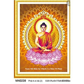 Mua Tranh thêu chữ thập Phật Thích Ca Mâu Ni (tranh thêu kín) nhiều mẫu
