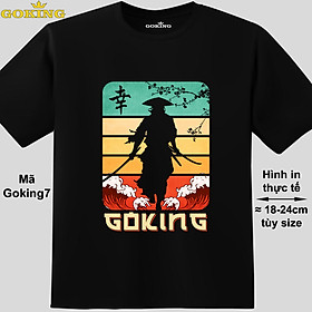 Samurai, mã Goking7. Áo thun nam nữ siêu đẹp, form unisex. Áo phông GOKING hàng hiệu, công nghệ in Nhật Bản sắc nét. Quà tặng cao cấp cho gia đình, cặp đôi, doanh nghiệp