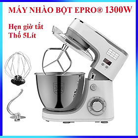 Mua Máy trộn bột  đánh trứng  đánh kem EPRO 1300W. Máy nhào bột làm bánh đa năng thố 5L chức năng hẹn giờ thông minh