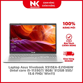 Mua Laptop Asus Vivobook X515EA-EJ1046W (Intel core i5-1135G7/ 8GB/ 512GB SSD/ 15.6 FHD/ Win11) - Hàng Chính Hãng