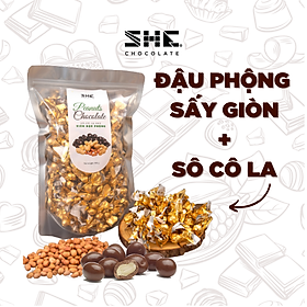 Socola viên Đậu Phộng - Túi 500g - SHE Chocolate - Bổ sung năng lượng