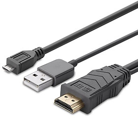 Mua CáP tín hiệu Mhl Micro 11Pin sang Hdmi màu đen 2M  UGREEN 20139 Hàng chính hãng