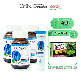 Liệu Trình Co Búi Trĩ 1 Tháng Trimax Dân Khang 4 Món (3 Viên Uống Và 1 Gel) Giúp Săn Se Trĩ Giảm Đau Rát Táo Bón