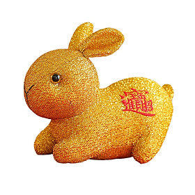 Stuffed Bunny Plush Toy Collection Cuddly for Travel Party Chinese New Year Office