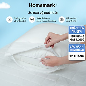 Mua Bảo Vệ Gối Khách Sạn Homemark 50x70cm - Kháng Nước  Chống Bụi  Khóa Kéo Tiện Lợi