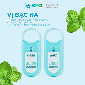 Combo 2 Xịt Thơm Miệng Befresh Cho Hơi Thở Thơm Mát Chỉ Trong 3 Giây Dung Tích 10ml