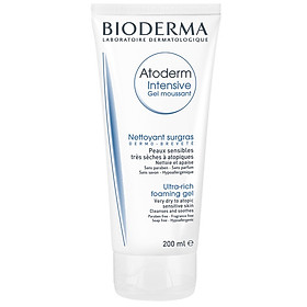 Gel rửa mặt dành cho da rất khô và da nhạy cảm dị ứng BIODERMA Atoderm Intensive Gel Moussant 200ml