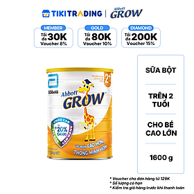 Sữa Abbott Grow 2+ 1.6kg cho trẻ từ 2 tuổi trở lên