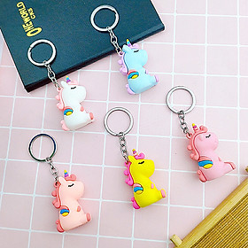 Nơi bán Móc khóa ngựa Unicorn nhiều màu sắc ✓Hàng mẫu 2(giao màu ngẫu nhiên) - Giá Từ -1đ