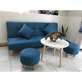 Bộ ghế sofa bed giường xanh dương PHKH1