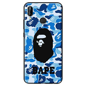 Ốp in cho Huawei Nova 3E Bape Xanh Có Chữ - Hàng chính hãng