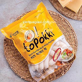 500 Gram Bánh Gạo Tokbokki Nhân Phô Mai Hàn Quốc
