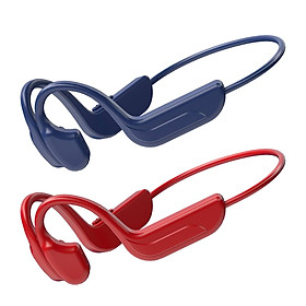 2 Pairs Bone Conduction Headphones Bluetooth 5.0 W/Noise Cancelling Mic IPX5 Lightweight Wireless Open Ear Headphones for Sports Workout Gym