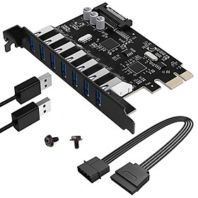 Card chuyển đổi PCI-E ra 7 cổng USB3.0 PVU3-7U