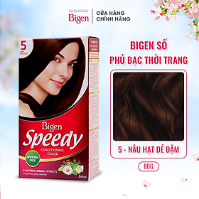 Thuốc nhuộm dưỡng tóc phủ bạc thảo dược Bigen Speedy Thương hiệu Nhật Bản 80ml dạng kem - BSCC