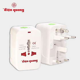 Mua Ổ cắm du lịch Điện Quang ĐQ ESK TV01 -  Lỗ cắm chuẩn quốc tế  thích hợp mọi chân cắm. Nhỏ gọn  dễ mang theo. BH 12 tháng