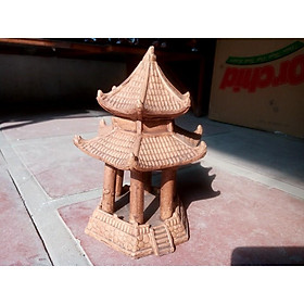 Mua Tượng trang trí mẫu LẦU LỤC GIÁC cỡ nhỏ S1  gốm Bát Tràng