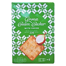 Bánh quy năng lương thấp vị hành-CREAM-CRACKER WITH ONION 336G
(14 gói/thùng)