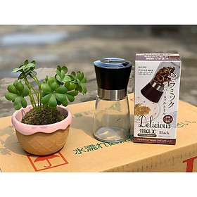 Mua Lọ đựng và xay hạt tiêu lưỡi sứ  cối xay thủy tinh cao cấp Nhật Bản