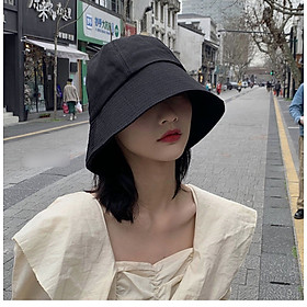 Mũ nón bucket ulzzang Hàn Quốc nam nữ gắn logo chuẩn đẹp