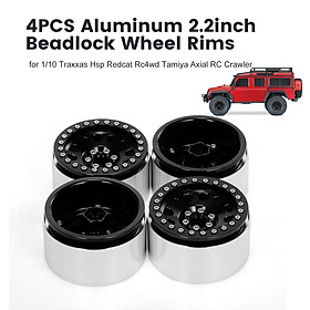 4PCS 1/10 RC Crawler Aluminum 2.2inch Beadlock Wheel Rims for Traxxas Hsp Redcat Rc4wd Tamiya Axial scx10 D90 Hpi RC