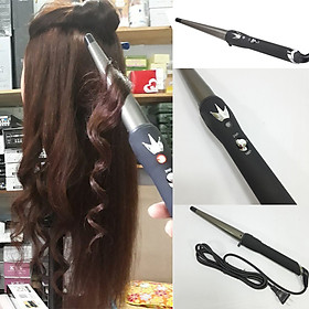 Máy Uốn Xoăn Tóc, Lọn Tóc Xoăn Nhỏ Tự Nhiên, Thiết Kế Thời Trang, Đường Kính Trục Thuôn Nhỏ Dần Nhiều Kích Thước Để Tạo Được Nhiều Kiểu Tóc Sóng Nước Khác Nhau, Tay Cầm Thoải Mái, Nút Điều Chỉnh Mức Nhiệt Phù Hợp, Nhiệt Tản Đều, Giữ Nếp, Hạn Chế Gãy Và Dính Tóc, Dễ Sử Dụng, An Toàn Nhỏ Gọn Có Thể Cất Trong Túi Xách Để Mang Theo Khi Di Chuyển