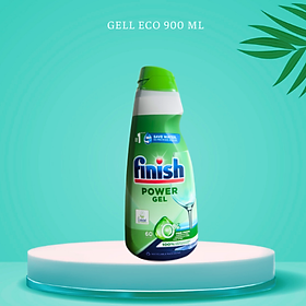 Gel rửa bát Finish Eco 0% 900ml Nhập khẩu EU dùng cho máy rửa bát, nước rửa bát finish hữu cơ 900 ml
