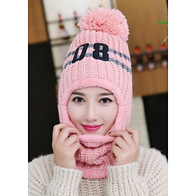 Mũ len, nón len 2 phong cách tua rua số 08 A011