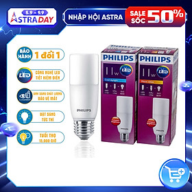 Bóng đèn LED Stick PHILIPS E27 - Kích thước nhỏ gọn, Thay thế hoàn hảo cho bóng đèn Compact - Hàng Chính Hãng