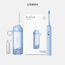 Combo Máy Tăm Nước Halio UltraClean Blue và Bàn chải điện Halio Sonic