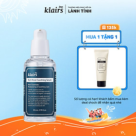 Tinh chất dưỡng da Dear, Klairs Rich Moist Soothing Serum 80ml