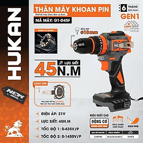 THÂN MÁY KHOAN 10MM BODY G1-D45F HUKAN -HÀNG CHÍNH HÃNG