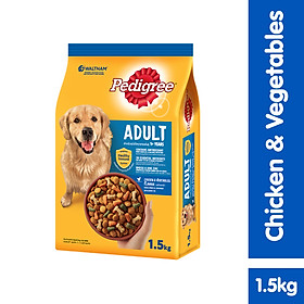 Thức ăn chó Pedigree vị gà & rau củ dạng túi 1.5kg