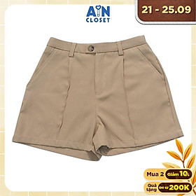 Quần đùi mẹ Nâu cà phê chéo Hàn - AICDMEVKF3HT - AIN Closet