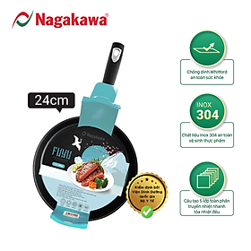 Chảo chống dính nguyên khối NAG2405 đáy từ Nagakawa Fuyu