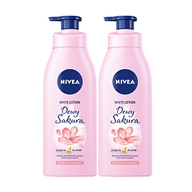 Combo 2 Sữa Dưỡng Thể Dưỡng Trắng NIVEA Hương Anh Đào Dewy Sakura (350ml) - 85703