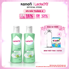 Bộ 2 DDVS Phụ Nữ Lactacyd Cool Sensation 150ml Mát Lạnh & Sạch Thoáng Dài Lâu