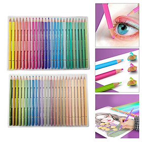 Oil Colored Pencils, with Vibrant Color Art Supplies for Students Sketching Blending Crafting