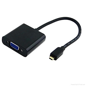 Cáp Micro HDMi To VGA + Audio - Cáp Chuyển Micro HDMI Sang VGA ( Màu Ngẫu Nhiên )